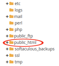 Carpeta public_html Cpanel